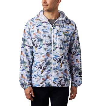 Pánské Bundy Columbia Flash Forward Printed Windbreaker Viacfarebný QTDOUY813